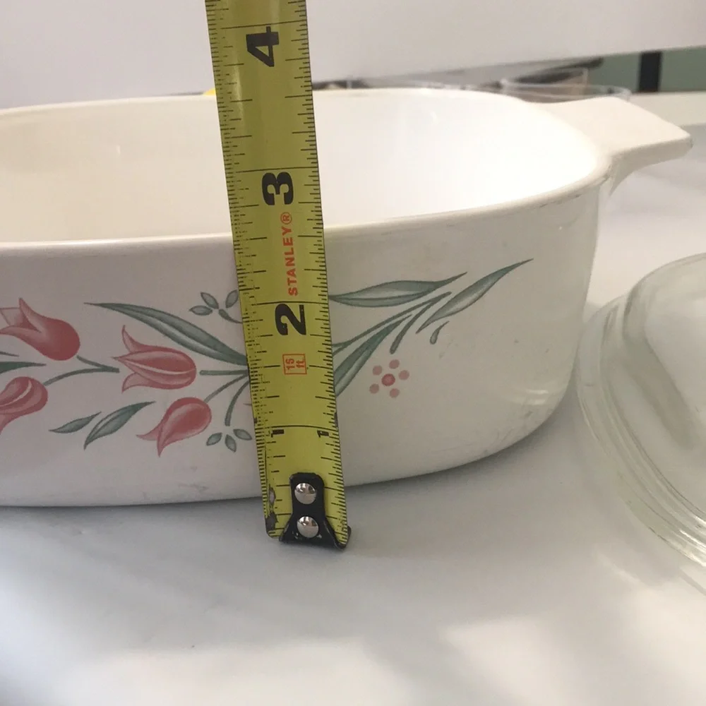 Vintage Corning Ware casserole with lid 95-Rosemarie 2 liters